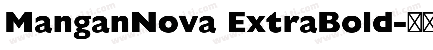 ManganNova ExtraBold字体转换
